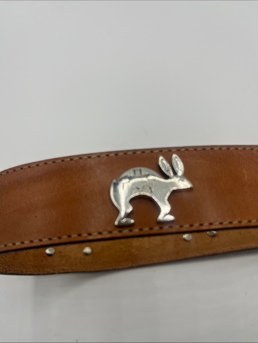 Women’s Brown Leather Western-Inspired Belt with Silver Concho Buckle - Picture 3 of 9